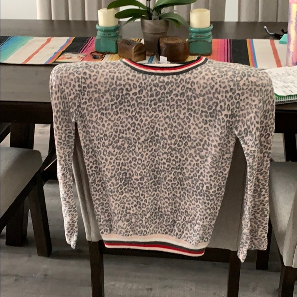 Splendid leopard print sweater youth size 12